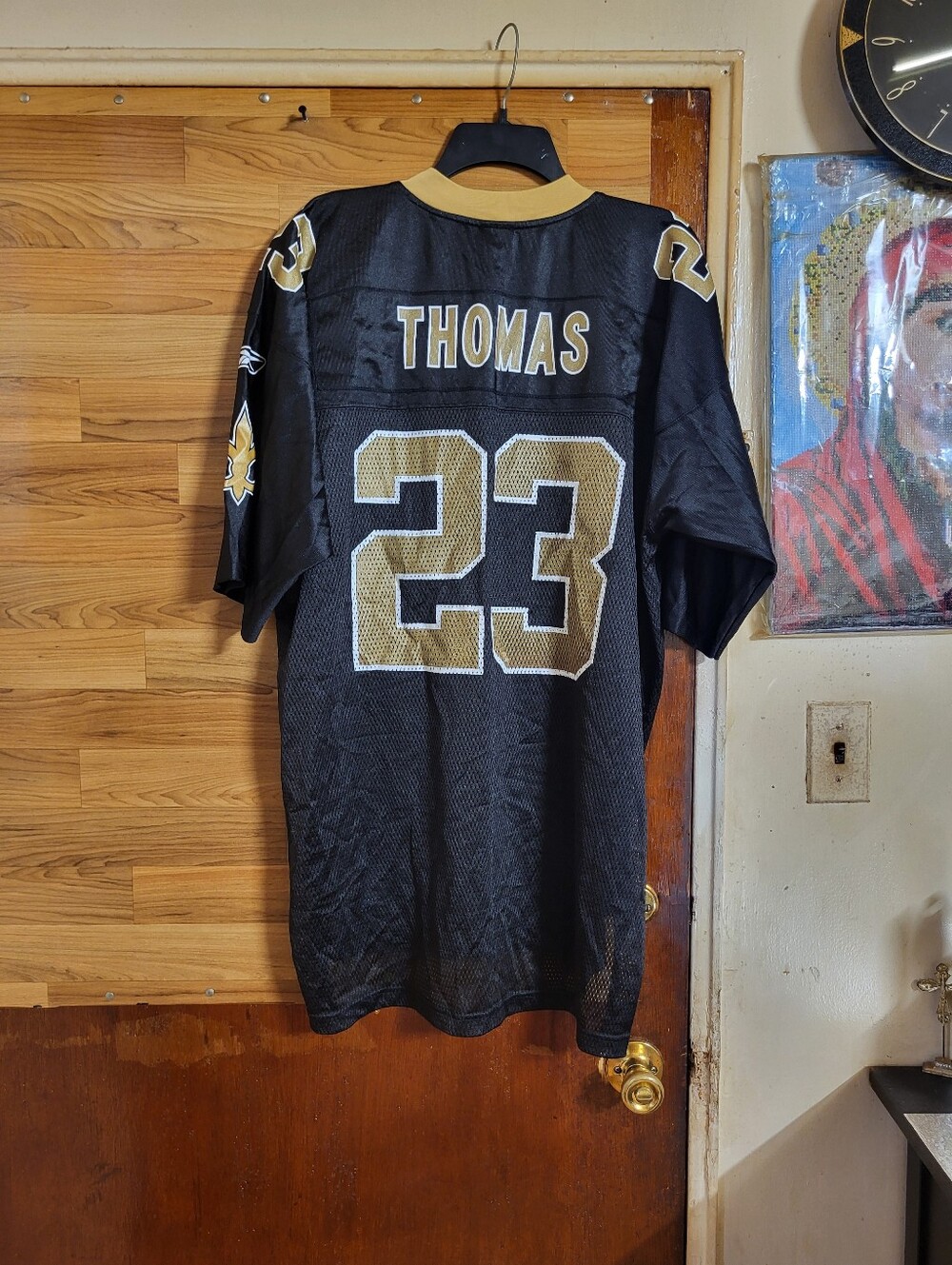 NFL New Orleans Saints # 23 Thomas NFL Sewn NFL Football Jersey Men's Size XL